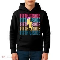 Fifth Grade Lightning Pencil Back To School Kids Hoodie thumb 4