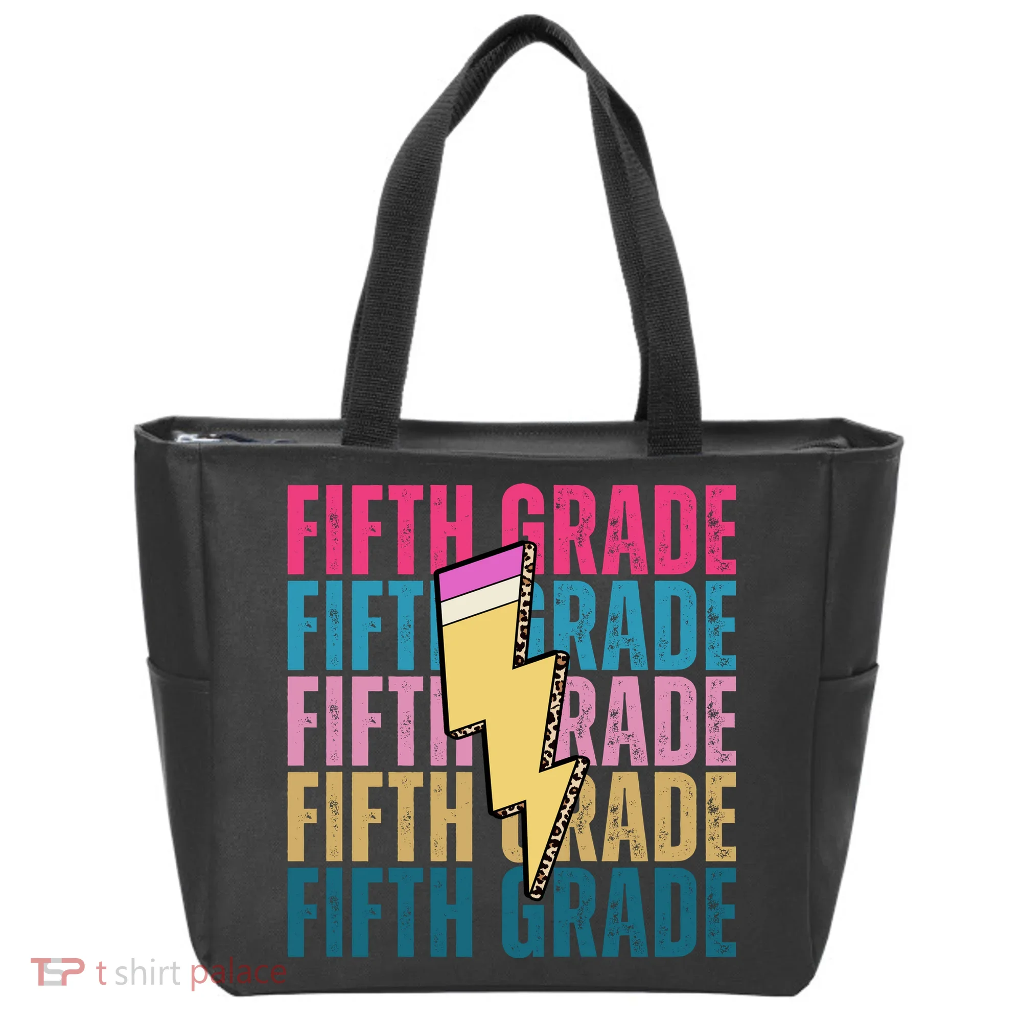 Fifth Grade Lightning Pencil Back To School Tote Bag