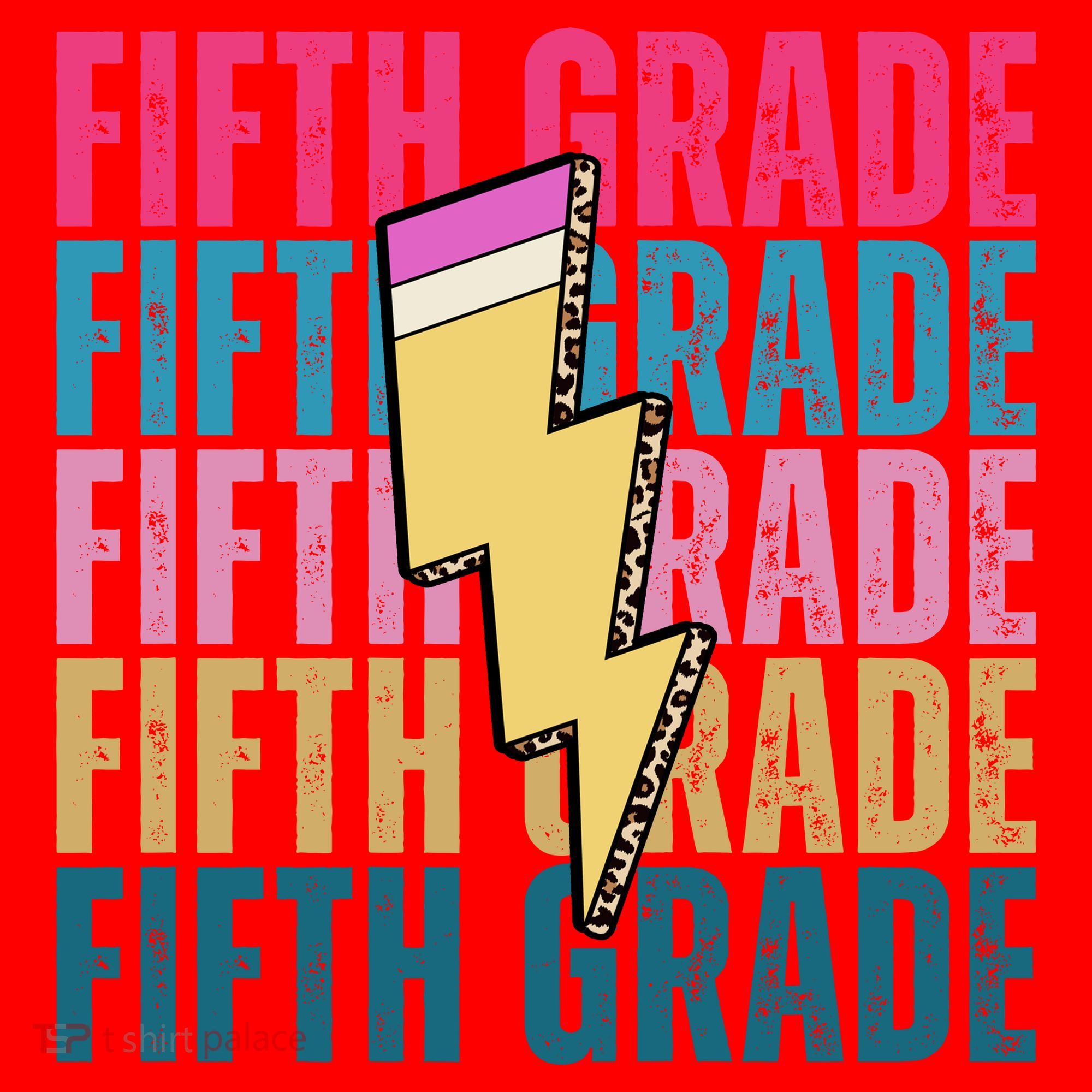 Fifth Grade Lightning Pencil Back To School Santa Hat