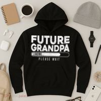 Future Grandpa Loading Baby Announcement Gender Reveal Hoodie thumb 3