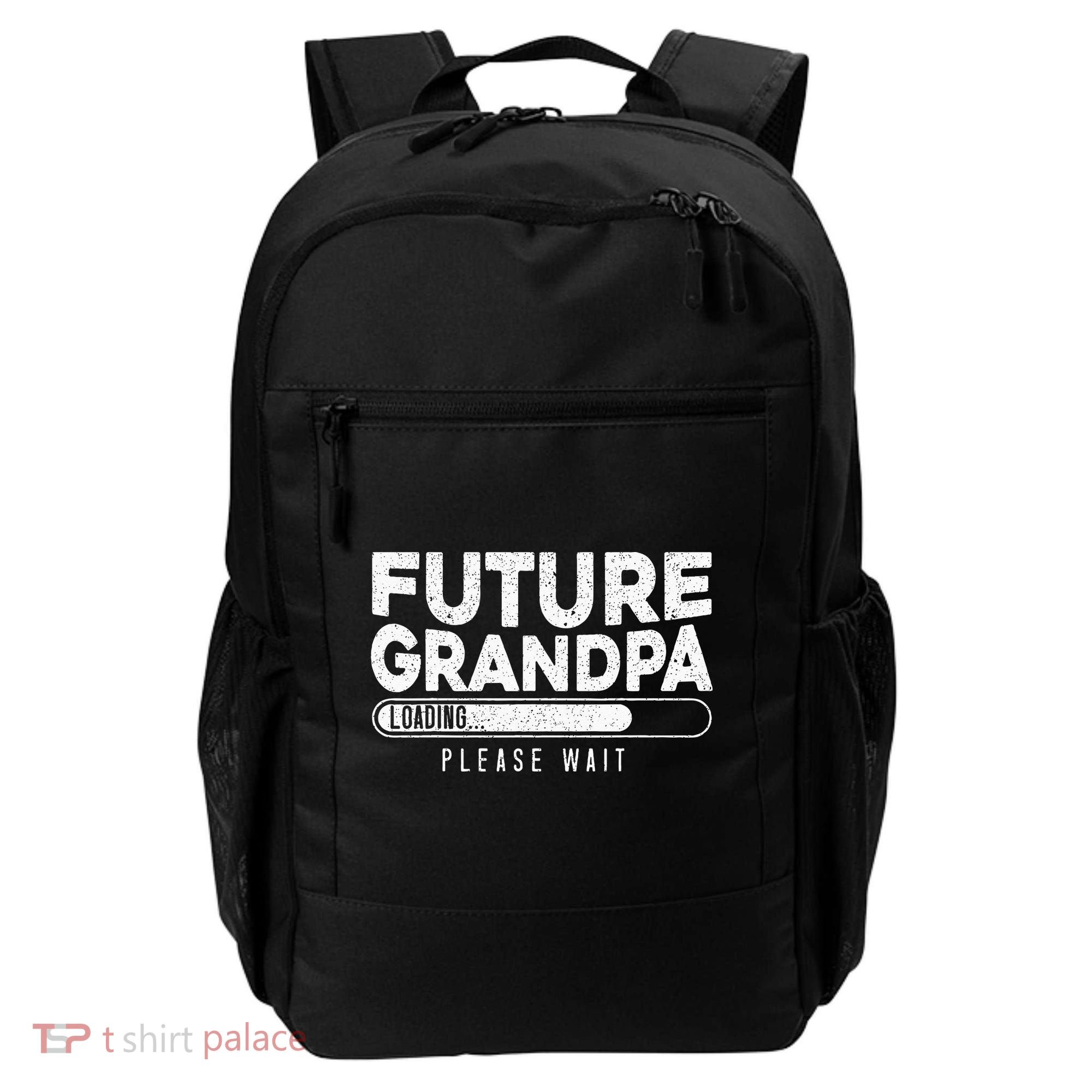 Future Grandpa Loading Baby Announcement Gender Reveal Backpack