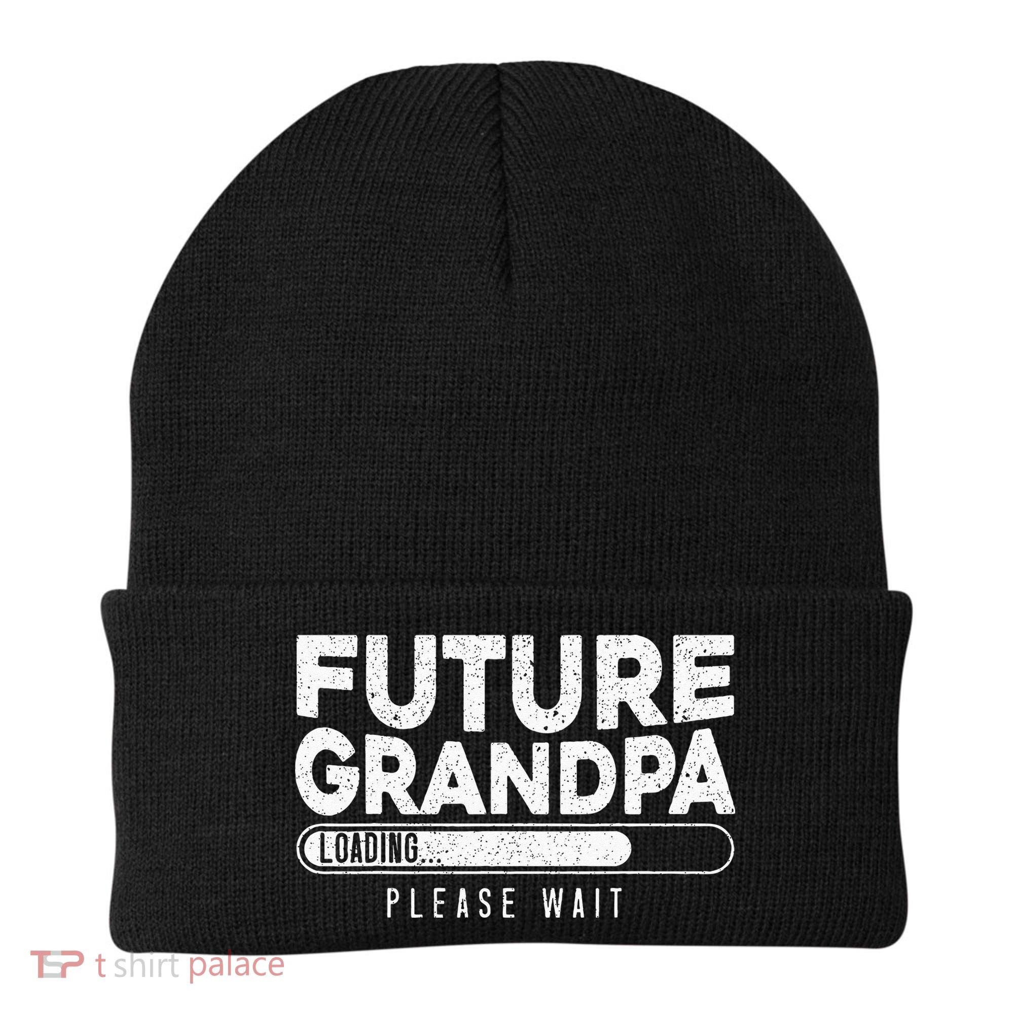 Future Grandpa Loading Baby Announcement Gender Reveal Beanie