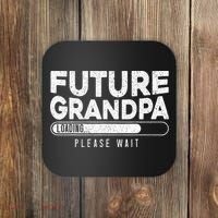 Future Grandpa Loading Baby Announcement Gender Reveal Coaster thumb 0