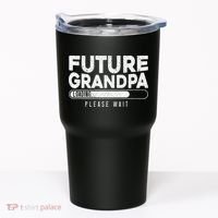 Future Grandpa Loading Baby Announcement Gender Reveal Tumbler thumb 0