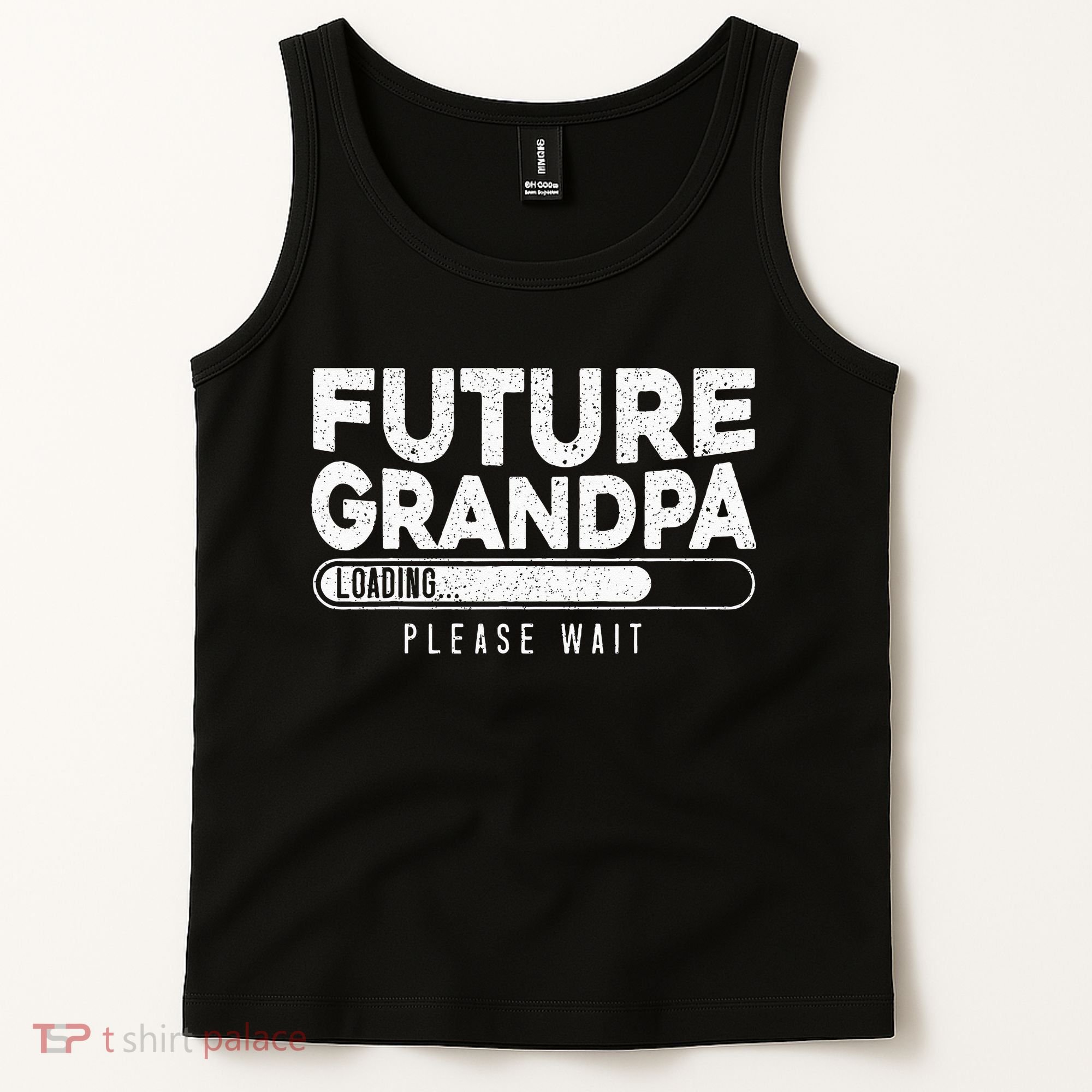 Future Grandpa Loading Baby Announcement Gender Reveal Tank Top