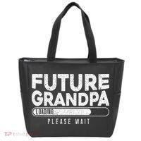 Future Grandpa Loading Baby Announcement Gender Reveal Tote Bag thumb 0