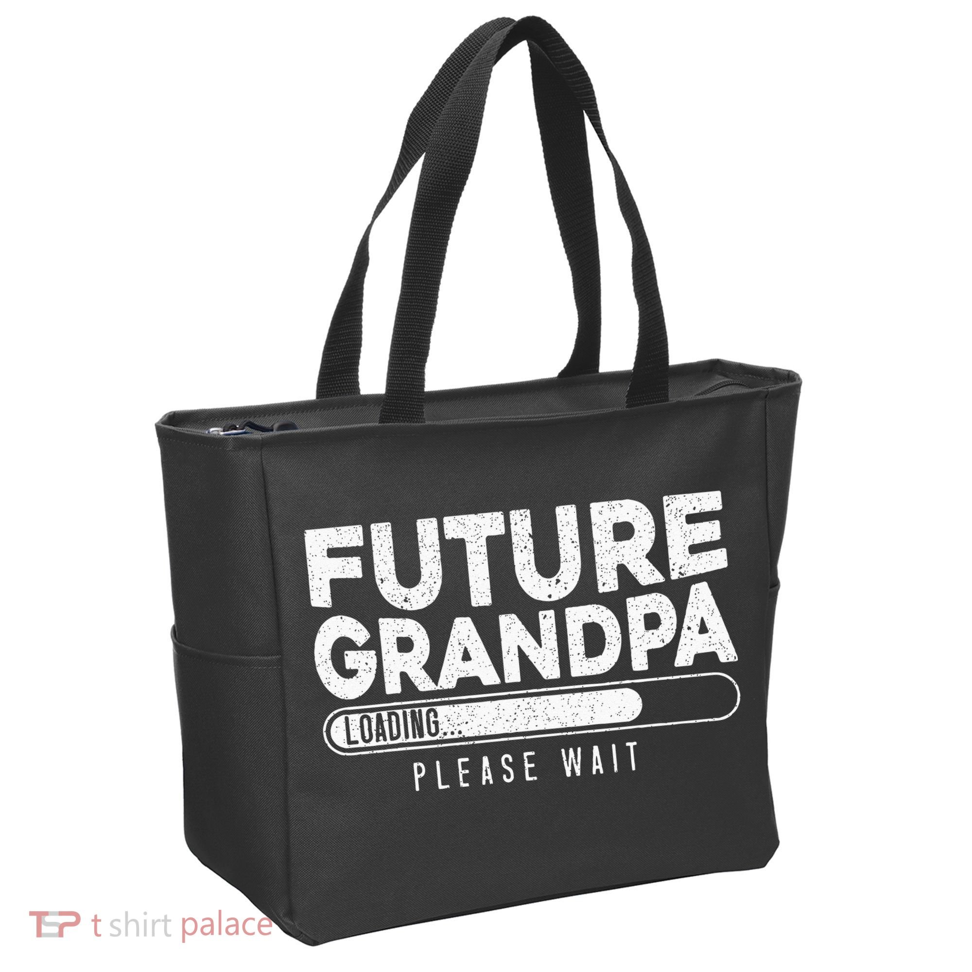 Future Grandpa Loading Baby Announcement Gender Reveal Tote Bag