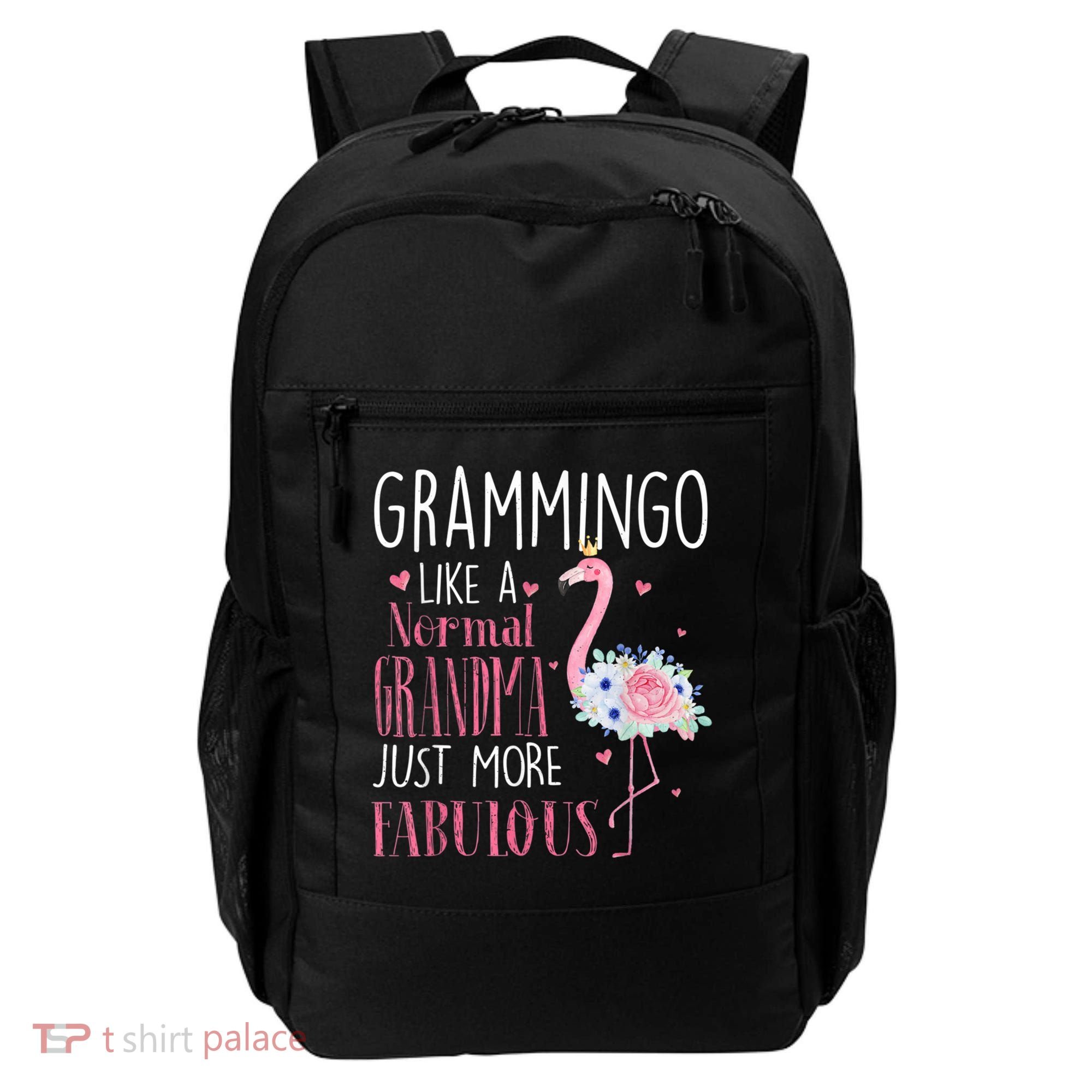 Flamingo Grammingo Like A Normal Grandma Gift Funny Grandma Cute Gift Backpack