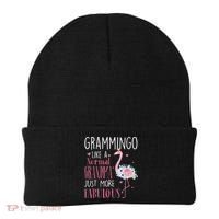 Flamingo Grammingo Like A Normal Grandma Gift Funny Grandma Cute Gift Beanie thumb 0