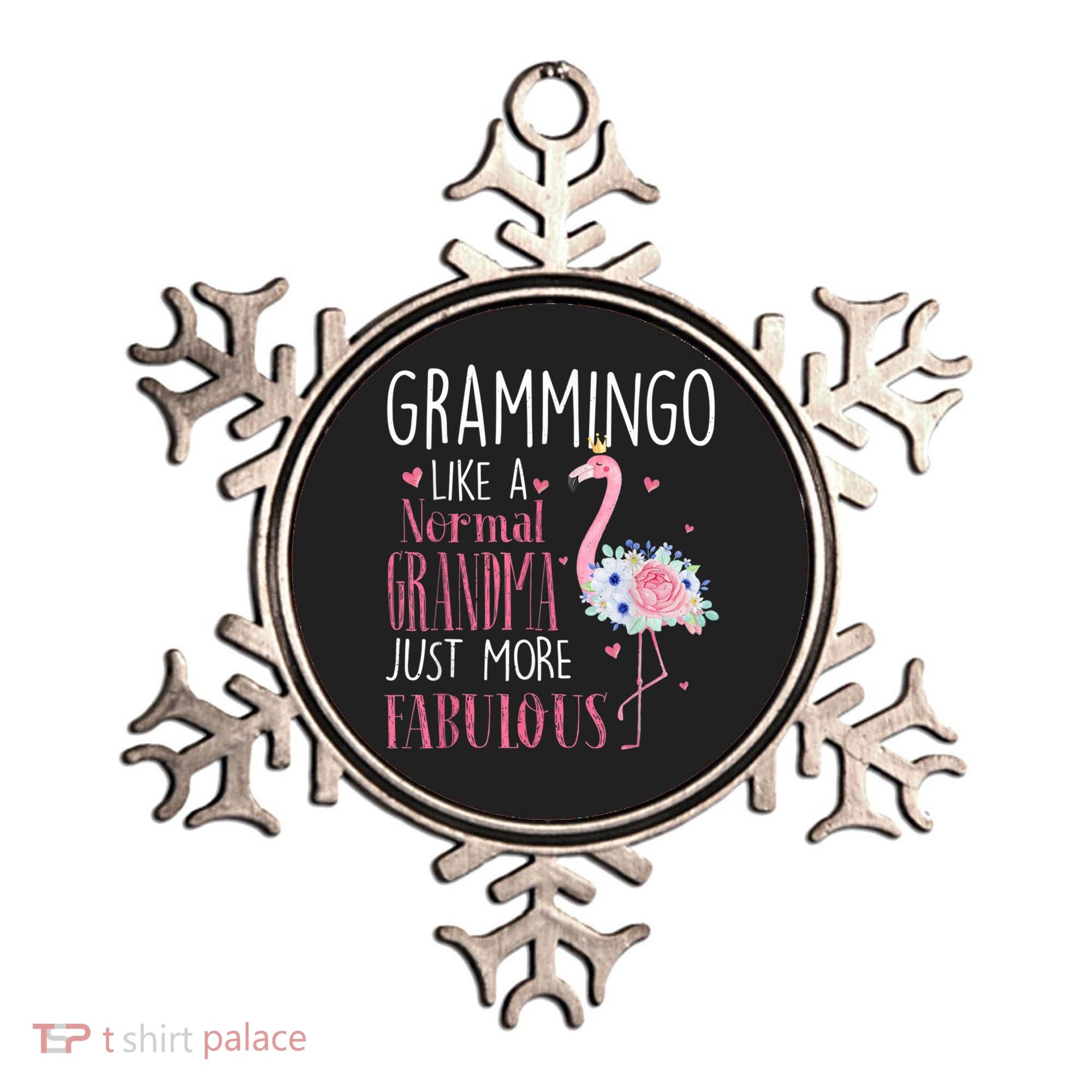 Flamingo Grammingo Like A Normal Grandma Gift Funny Grandma Cute Gift Ornament