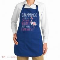 Flamingo Grammingo Like A Normal Grandma Gift Funny Grandma Cute Gift Apron thumb 2