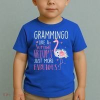 Flamingo Grammingo Like A Normal Grandma Gift Funny Grandma Cute Gift Toddler T-Shirt thumb 2