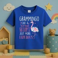 Flamingo Grammingo Like A Normal Grandma Gift Funny Grandma Cute Gift Toddler T-Shirt thumb 3