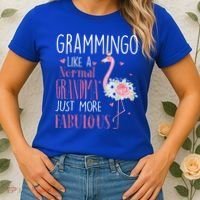 Flamingo Grammingo Like A Normal Grandma Gift Funny Grandma Cute Gift Women's T-Shirt thumb 2