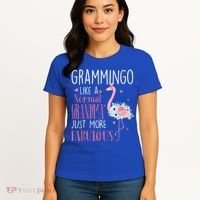 Flamingo Grammingo Like A Normal Grandma Gift Funny Grandma Cute Gift Women's T-Shirt thumb 4