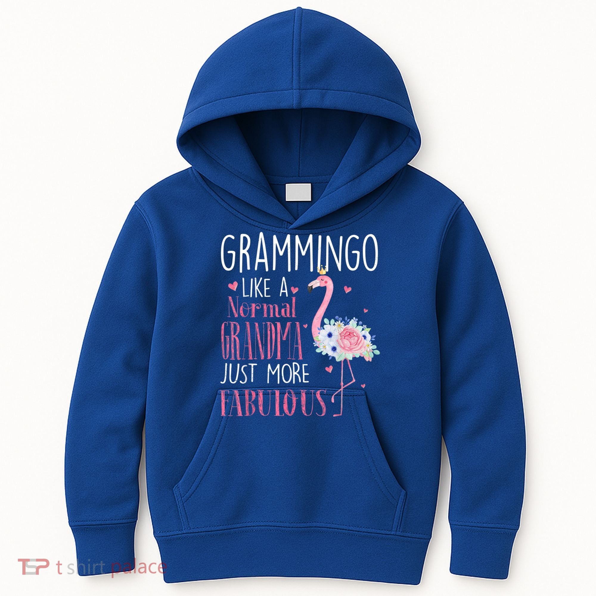 Flamingo Grammingo Like A Normal Grandma Gift Funny Grandma Cute Gift Kids Hoodie