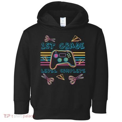 First Grade Level Complete Gamer Toddler Hoodie