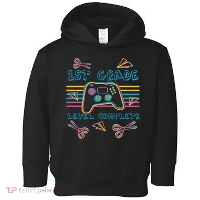 First Grade Level Complete Gamer Toddler Hoodie