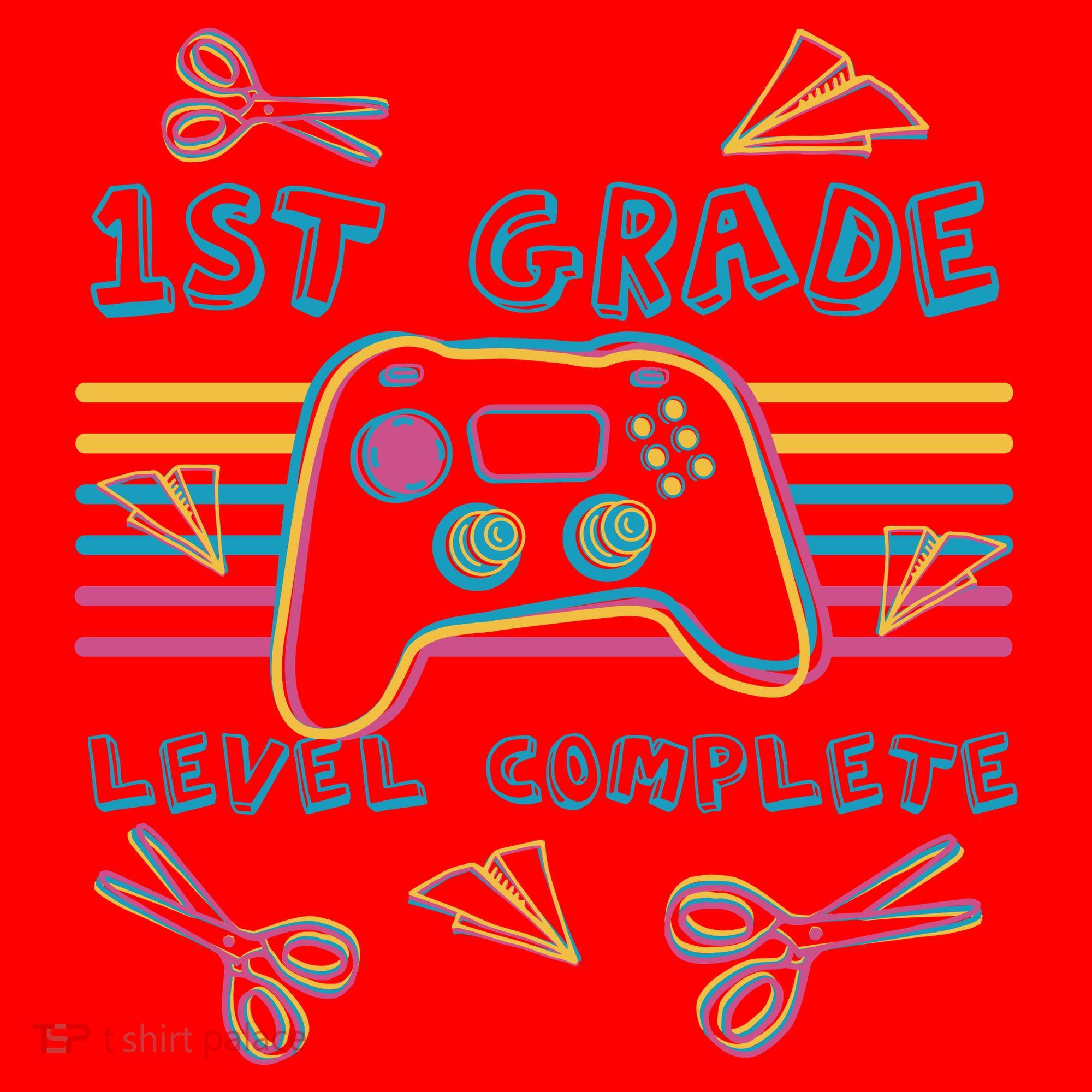First Grade Level Complete Gamer Santa Hat