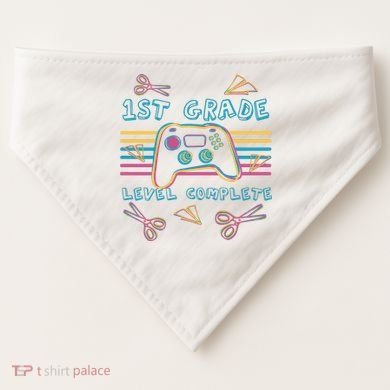 First Grade Level Complete Gamer USA-Made Doggie Bandana