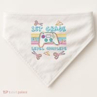 First Grade Level Complete Gamer USA-Made Doggie Bandana thumb 0
