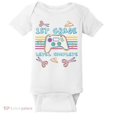 First Grade Level Complete Gamer Baby Bodysuit
