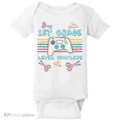 First Grade Level Complete Gamer Baby Bodysuit