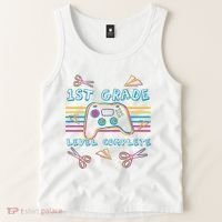 First Grade Level Complete Gamer Tank Top thumb 2