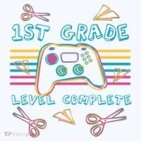 First Grade Level Complete Gamer Women's Long Sleeve Shirt thumb 2