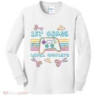 First Grade Level Complete Gamer Kids Long Sleeve Shirt thumb 0