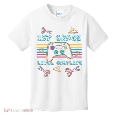 First Grade Level Complete Gamer Kids T-Shirt