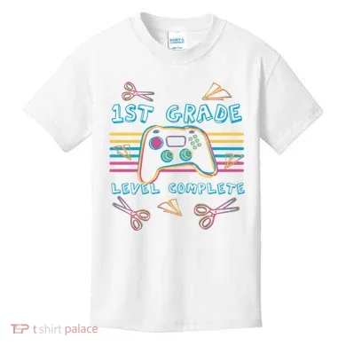 First Grade Level Complete Gamer Kids T-Shirt