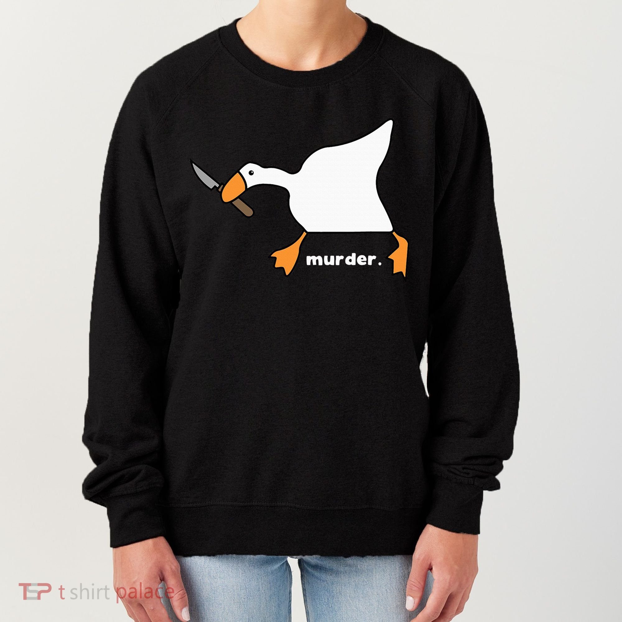 Funny Goose Murder Women's Sweatshirt