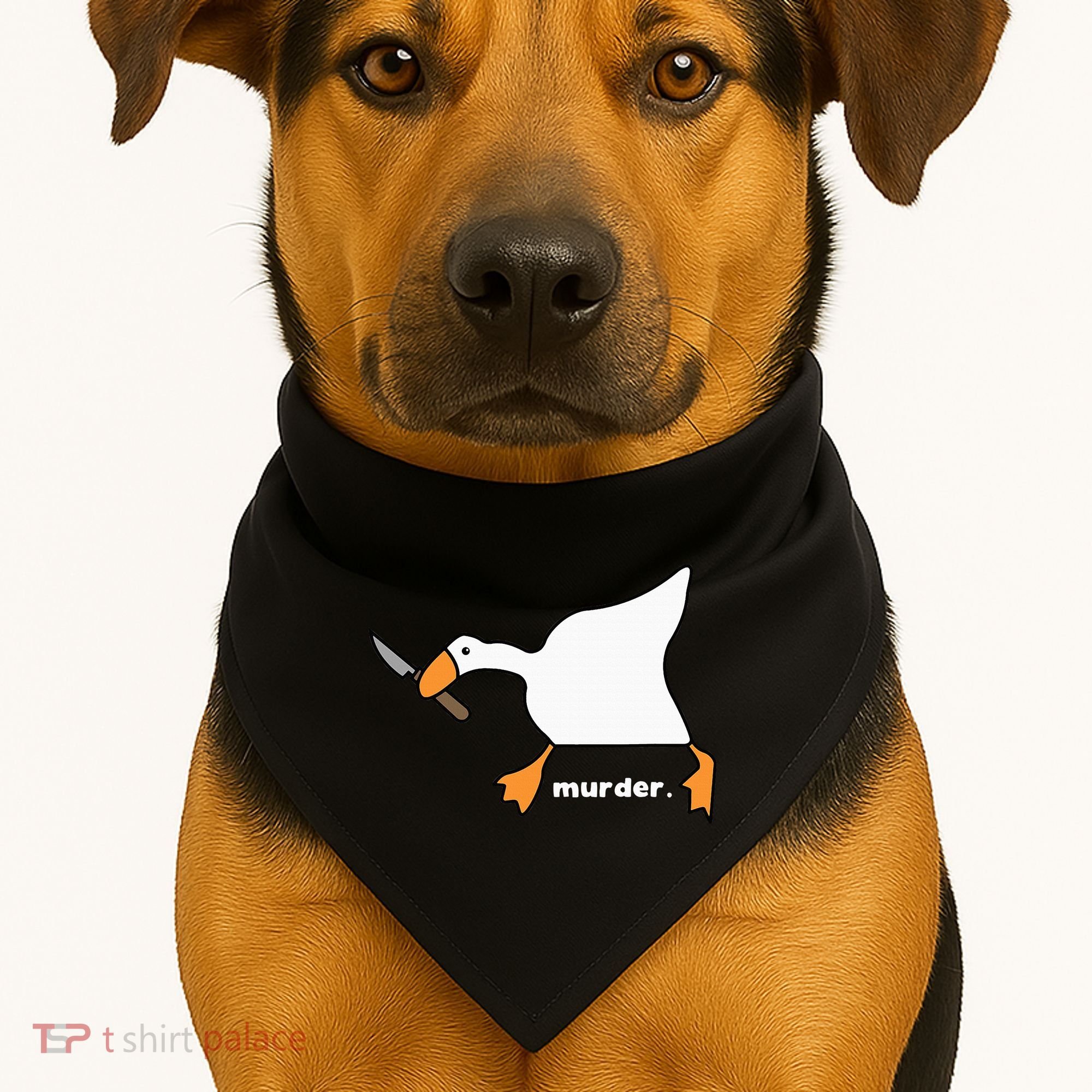 Funny Goose Murder USA-Made Doggie Bandana