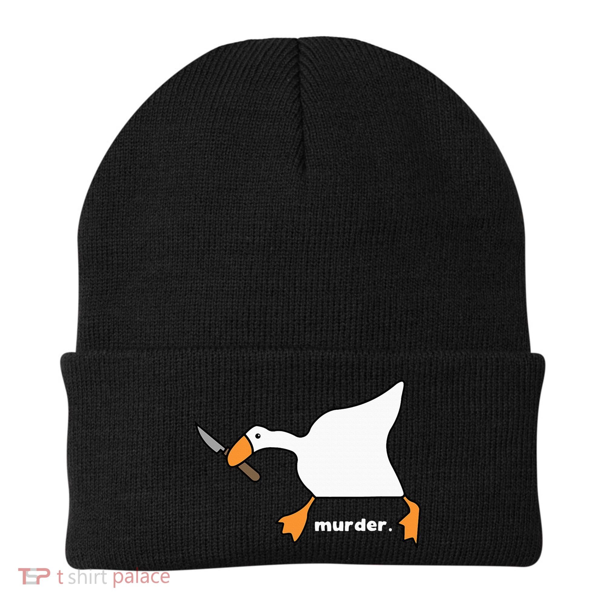 Funny Goose Murder Beanie
