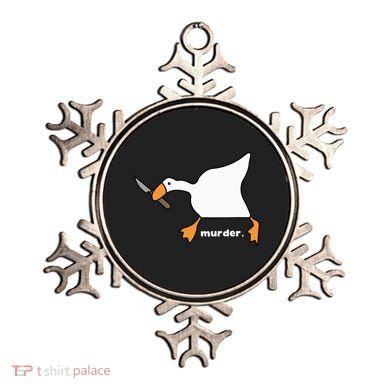 Funny Goose Murder Ornament