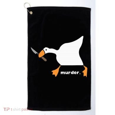 Funny Goose Murder Golf Towel