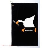 Funny Goose Murder Golf Towel thumb 0