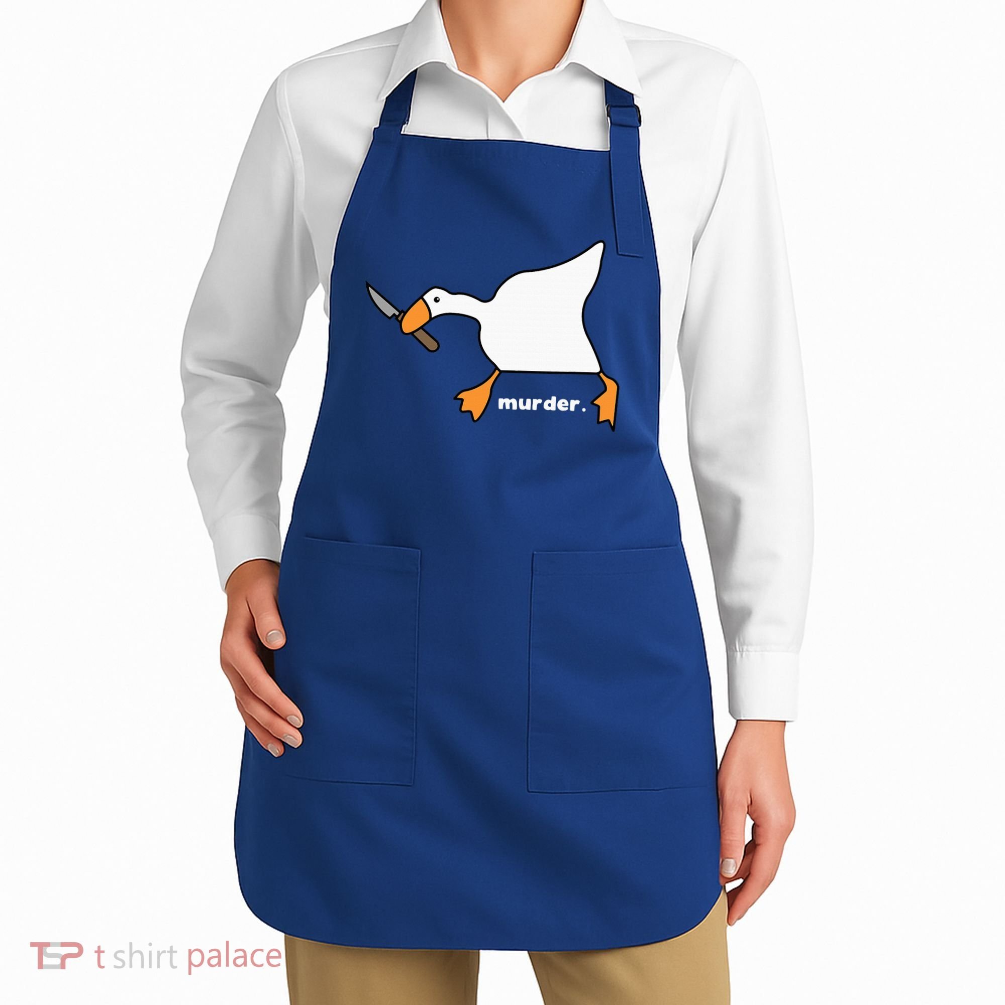 Funny Goose Murder Apron