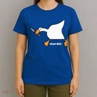 Funny Goose Murder T-Shirt thumb 4