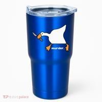 Funny Goose Murder Tumbler thumb 0