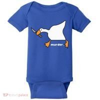 Funny Goose Murder Baby Bodysuit thumb 0