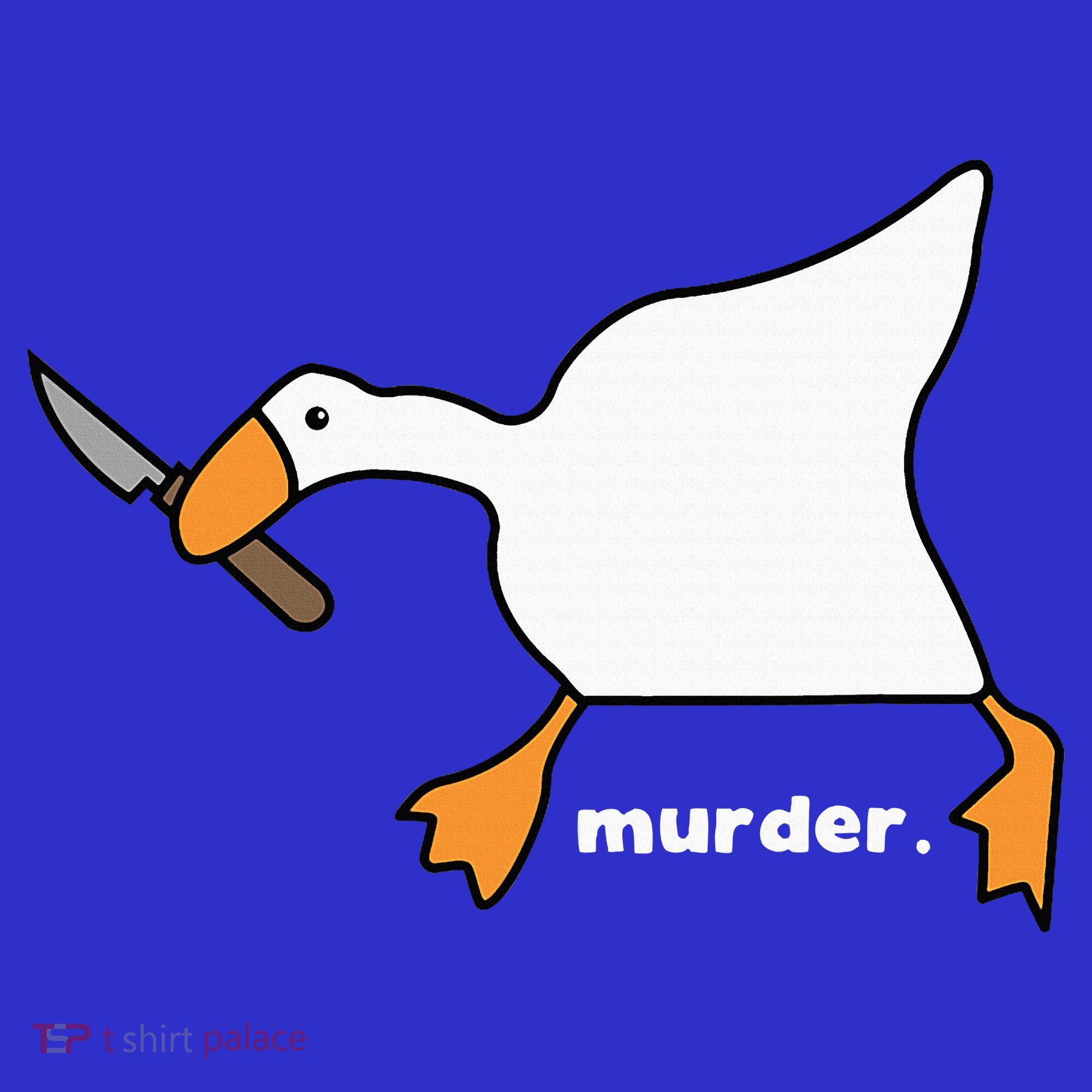 Funny Goose Murder Baby Bodysuit