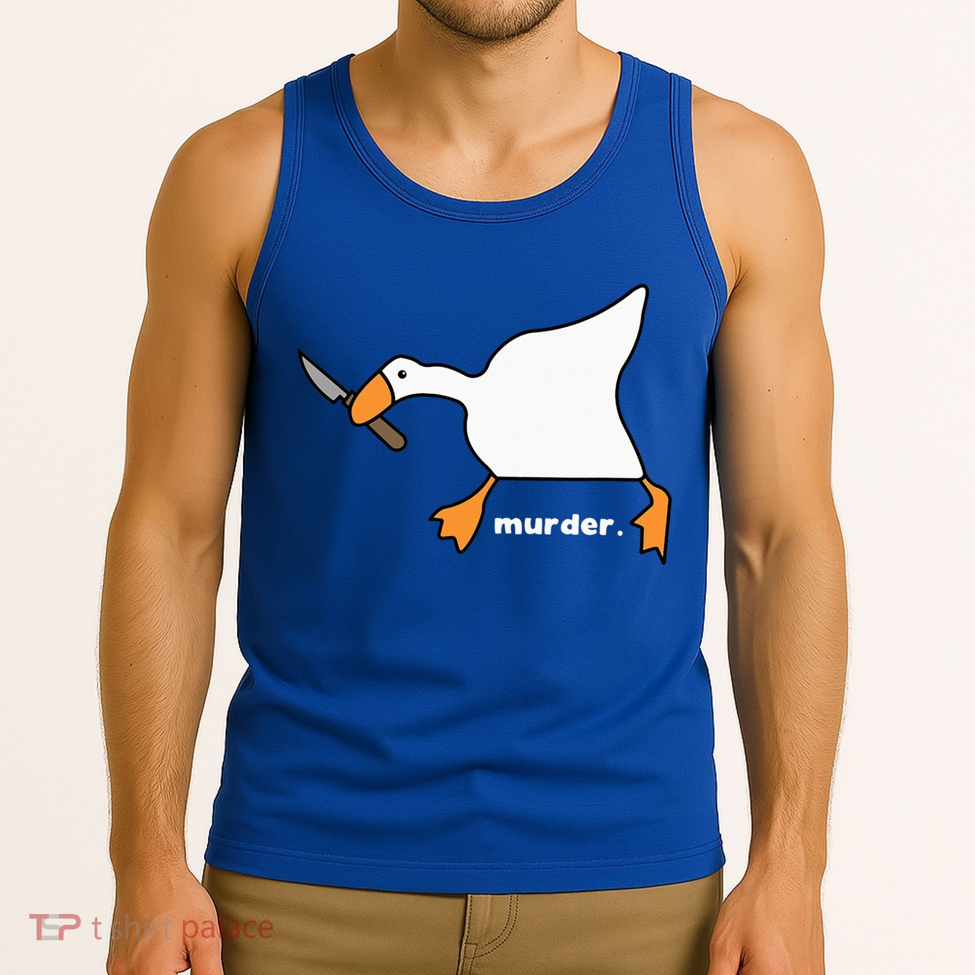 Funny Goose Murder Tank Top
