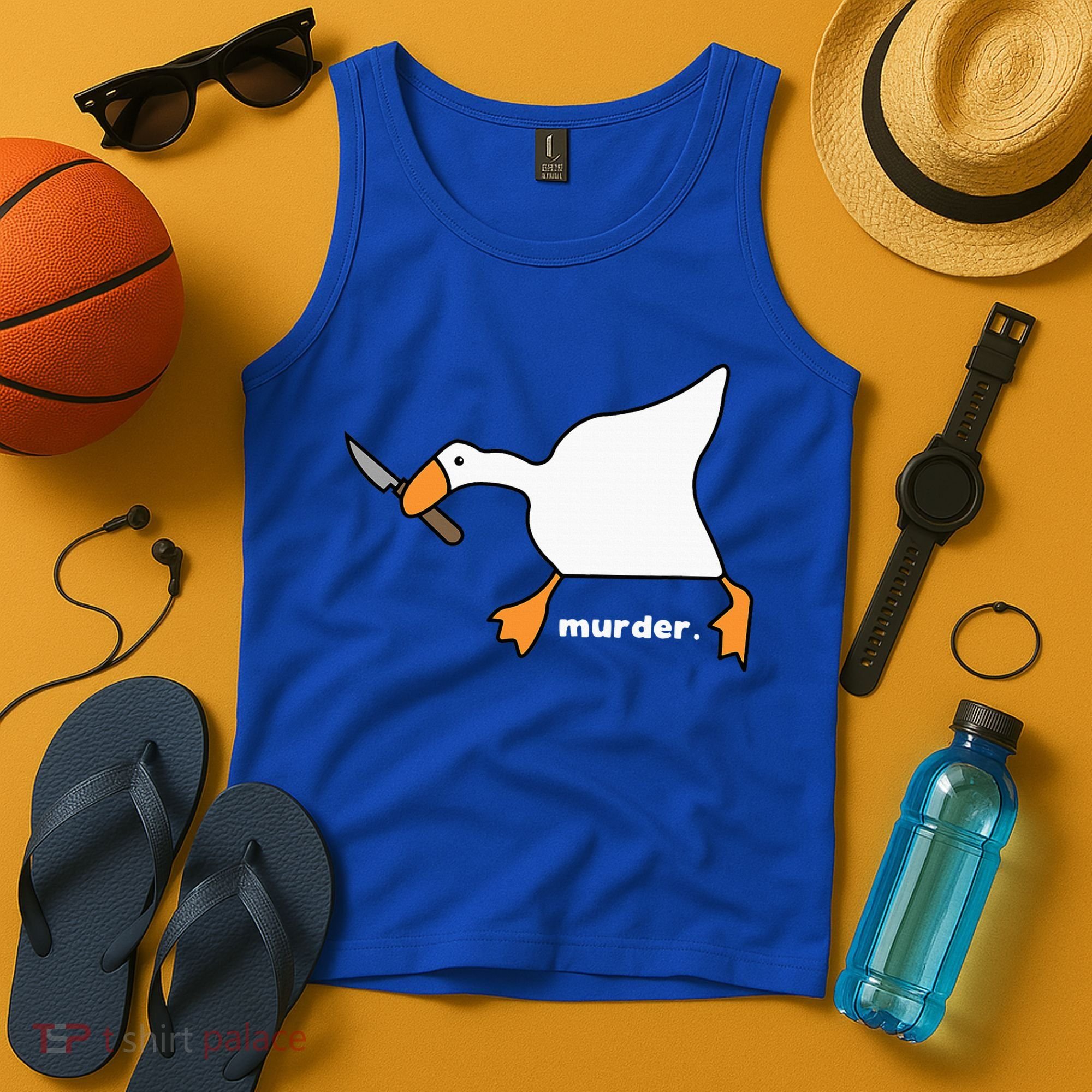 Funny Goose Murder Tank Top