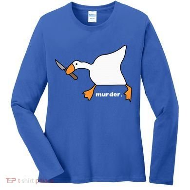 Funny Goose Murder Women's Long Sleeve Shirt