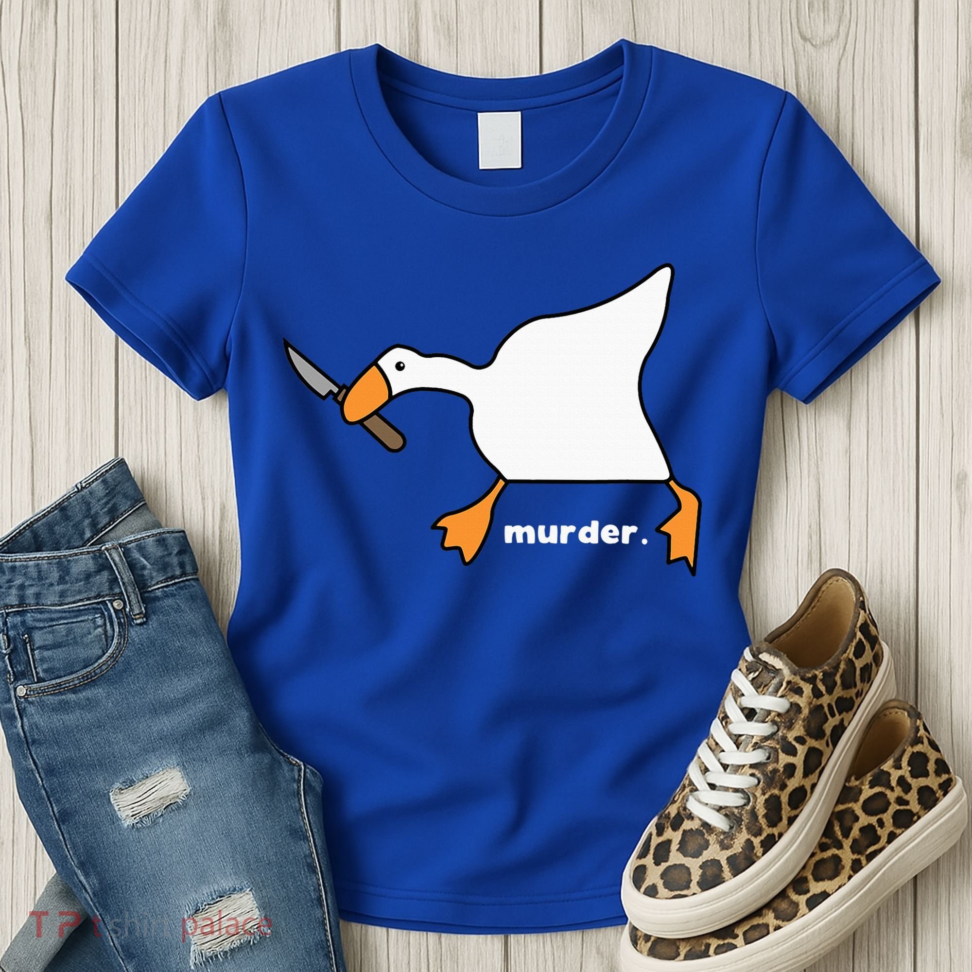 Funny Goose Murder Women's T-Shirt