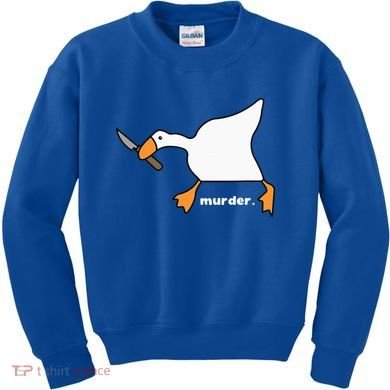 Funny Goose Murder Kids Sweatshirt