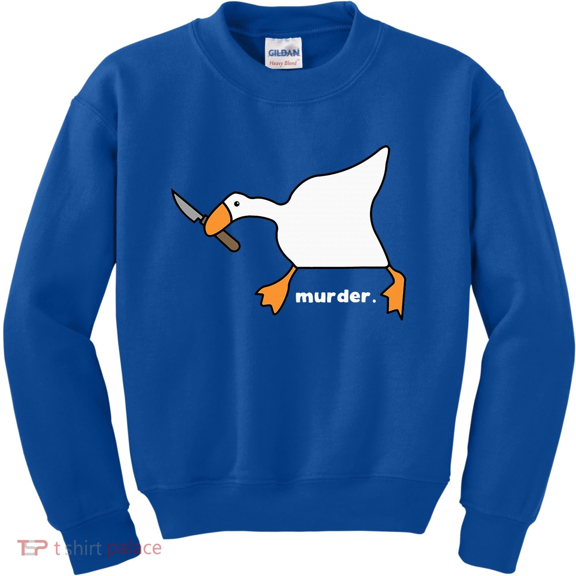 Funny Goose Murder Kids Sweatshirt