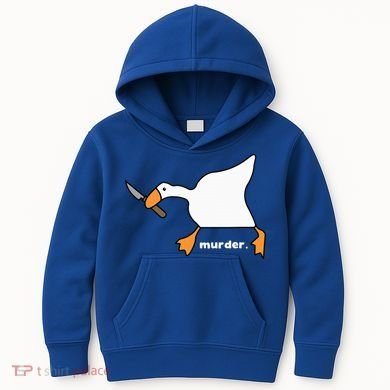 Funny Goose Murder Kids Hoodie